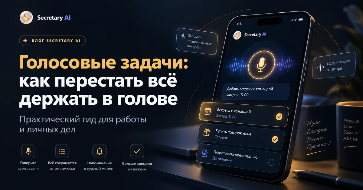 Голосовые задачи как перестать всё держать в голове